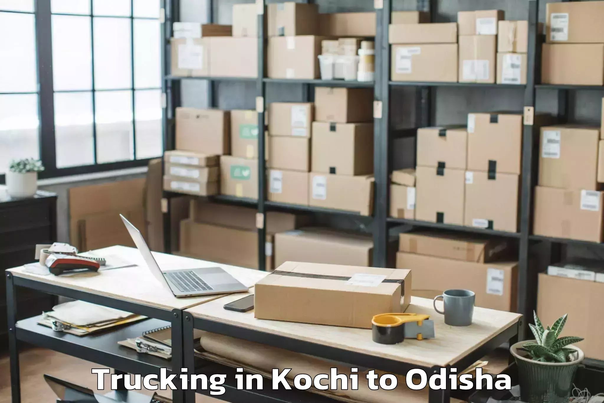 Book Kochi to Kotagarh Trucking Online